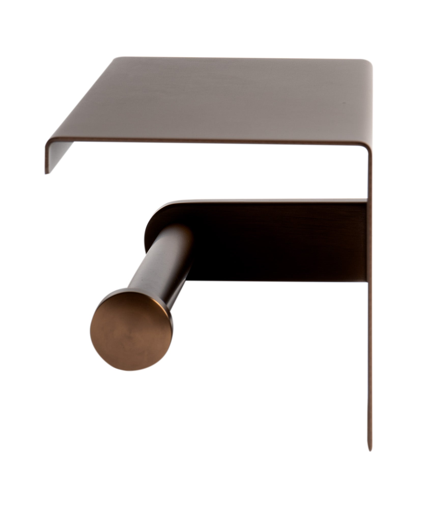 Alternate Image for ALFI brand ABTPP66-BC Brushed Copper PVD Stainless Steel Toilet Paper Holder with Shelf