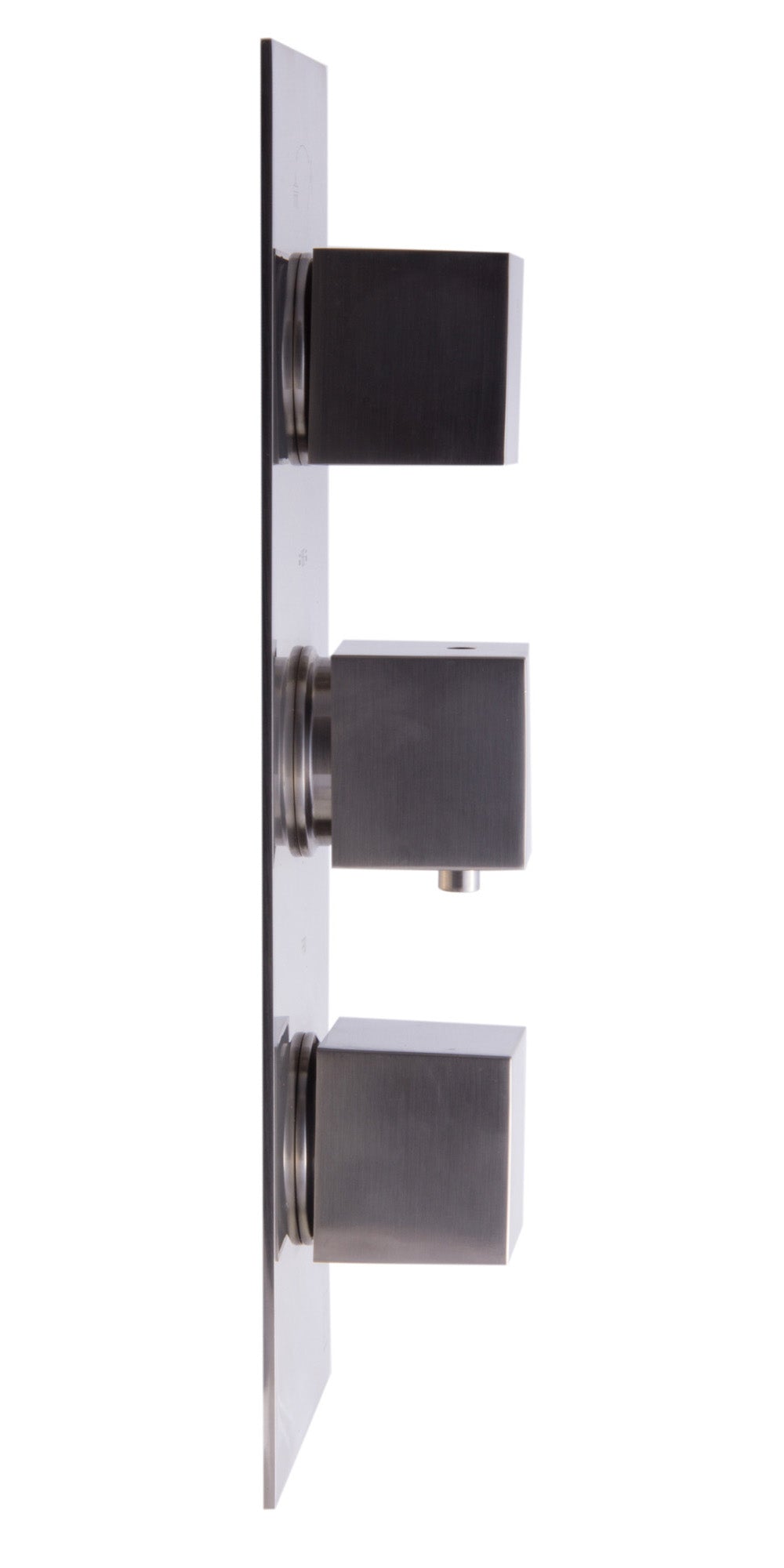 ALFI brand AB2701-BN Brushed Nickel Square 2 Way Thermostatic Shower Mixer, Brass