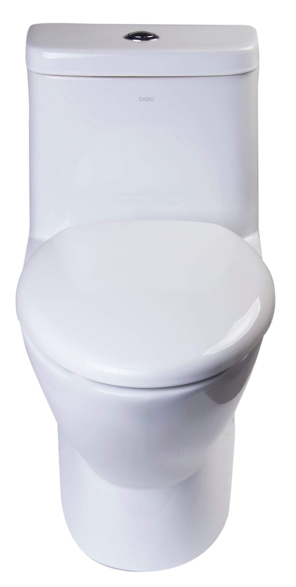 EAGO Porcelain, White, TB346 Modern Dual Flush One Piece High-Efficiency Low Flush Ceramic Toilet