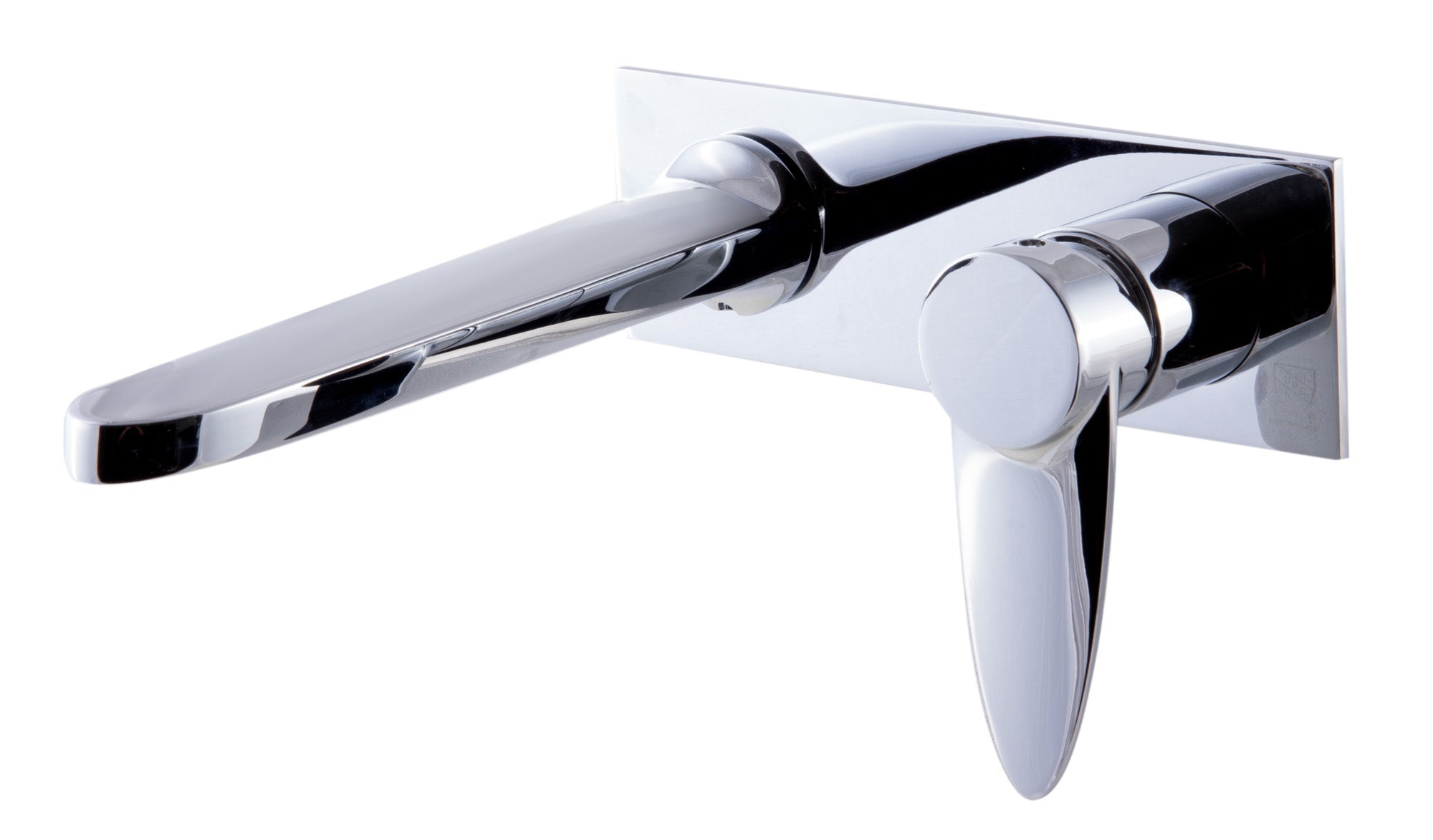 ALFI Polished Chrome Wall Mounted Modern Bathroom Faucet, AB1772-PC
