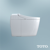 TOTO WASHLET G450 1.0 or 0.8 GPF Smart Toilet with Integrated Bidet Seat and CEFIONTECT, Cotton White, Vitreous China|Plastic, MS922CUMFG#01