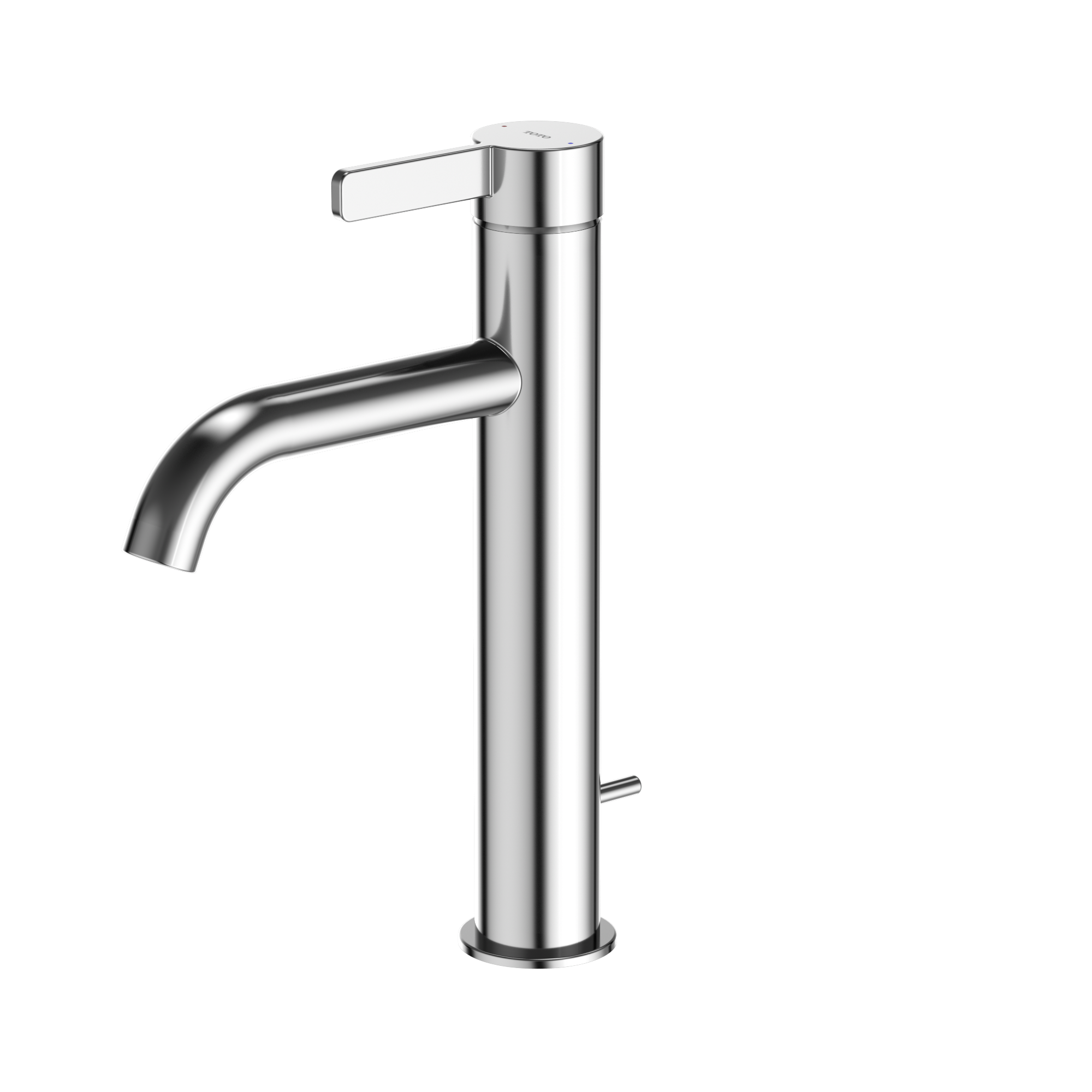 TOTO GF 1.2 GPM Single Handle Semi-Vessel Bathroom Sink Faucet with COMFORT GLIDE Technology, Polished Chrome, Stainless Steel, TLG11303U#CP