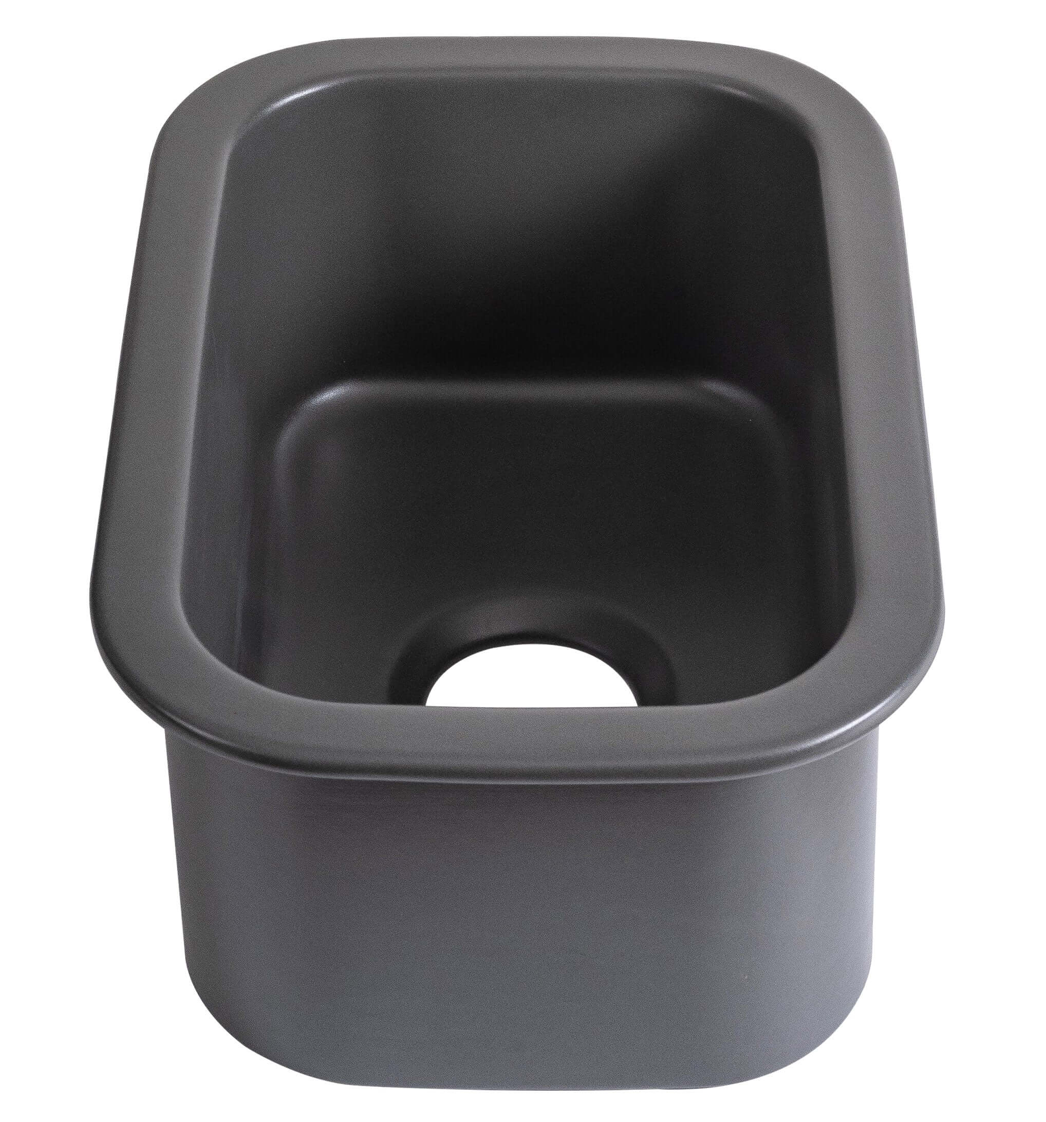 ALFI brand 19 rectangle fireclay bar/prep sink gray matte product image