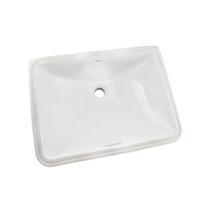 Alternate Image for TOTO 20" Rectangular Undermount Bathroom Sink with CEFIONTECT, Cotton White, Vitreous China, LT1535G#01