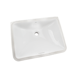 TOTO 20" Rectangular Undermount Bathroom Sink with CEFIONTECT, Cotton White, Vitreous China, LT1535G#01