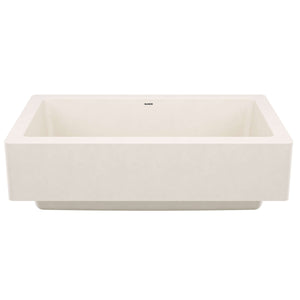 Alternate Image for Blanco Vintera 30" Silgranit Farmhouse Sink, Soft White, No Faucet Hole, 527408
