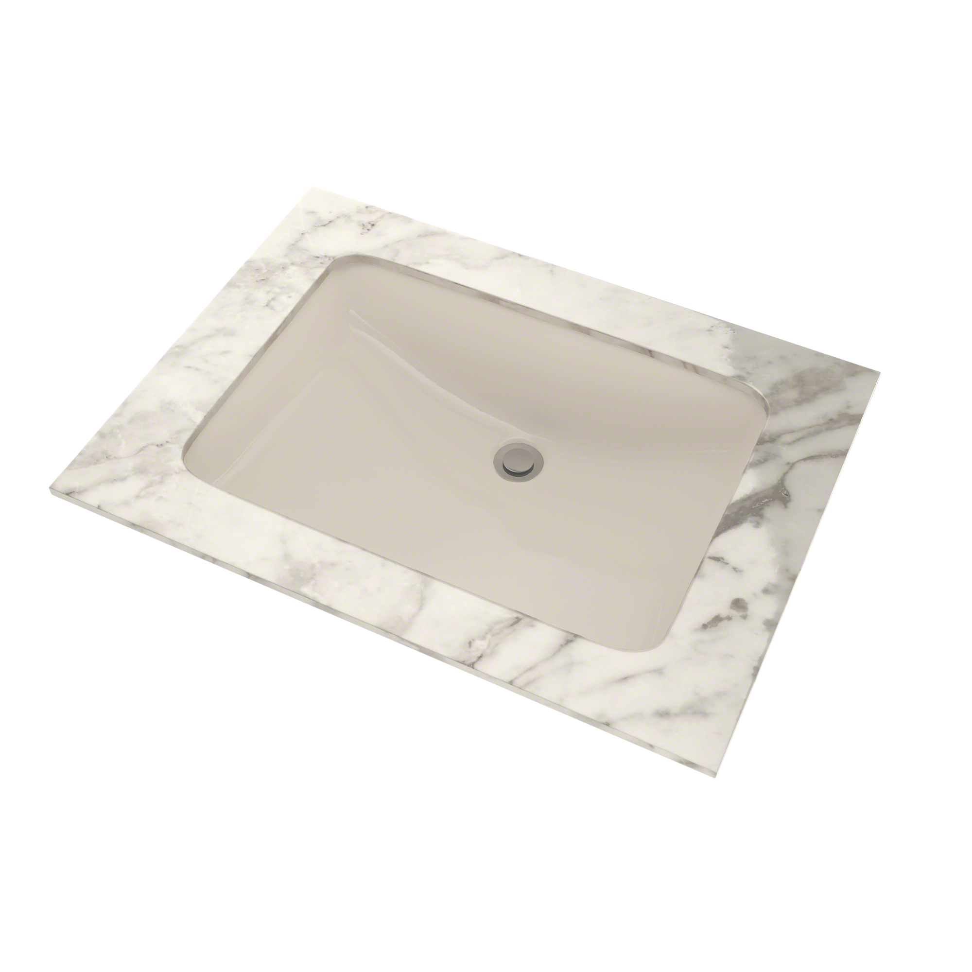 TOTO 21-1/4" x 14-3/8" Large Rectangular Undermount Bathroom Sink with CEFIONTECT, Sedona Beige, Vitreous China, LT540G#12