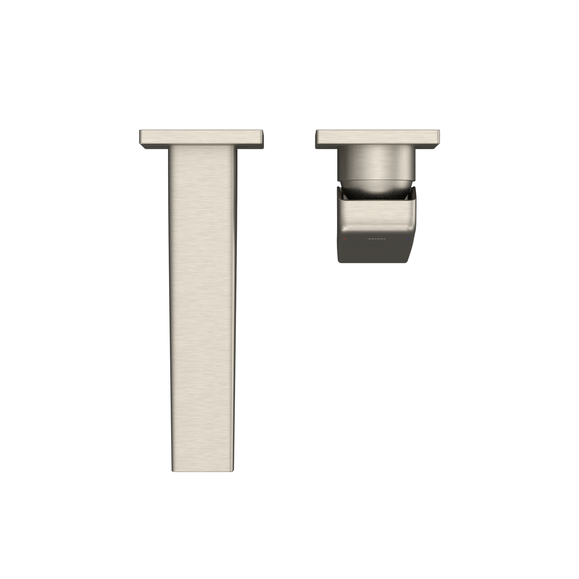 TOTO GB 1.2 GPM Wall-Mount Single-Handle Bathroom Faucet with COMFORT GLIDE Technology, Brushed Nickel, Brass, TLG10307U#BN