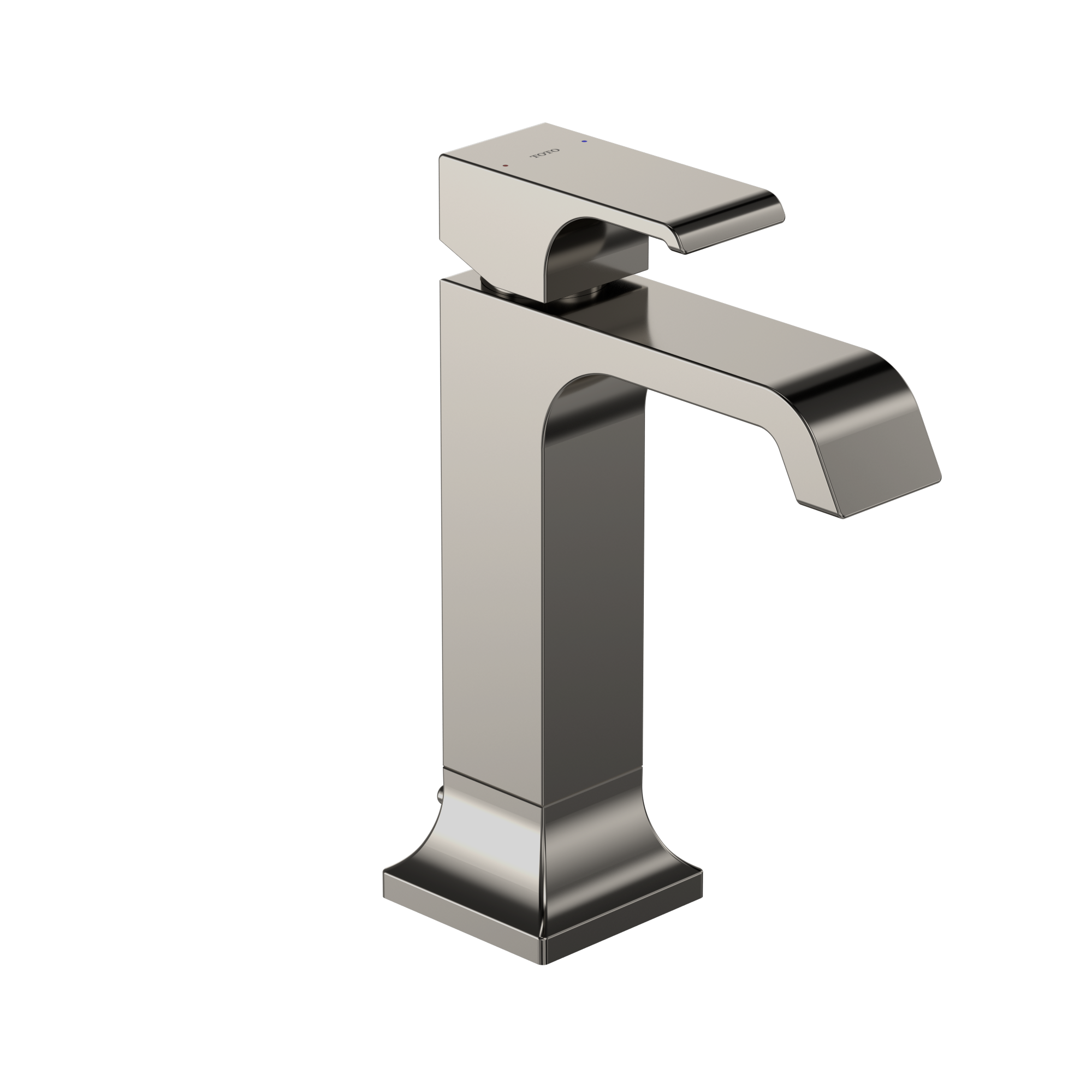 TOTO GC 1.2 GPM Single Handle Semi-Vessel Bathroom Sink Faucet with COMFORT GLIDE Technology, Polished Nickel, Brass, TLG08303U#PN