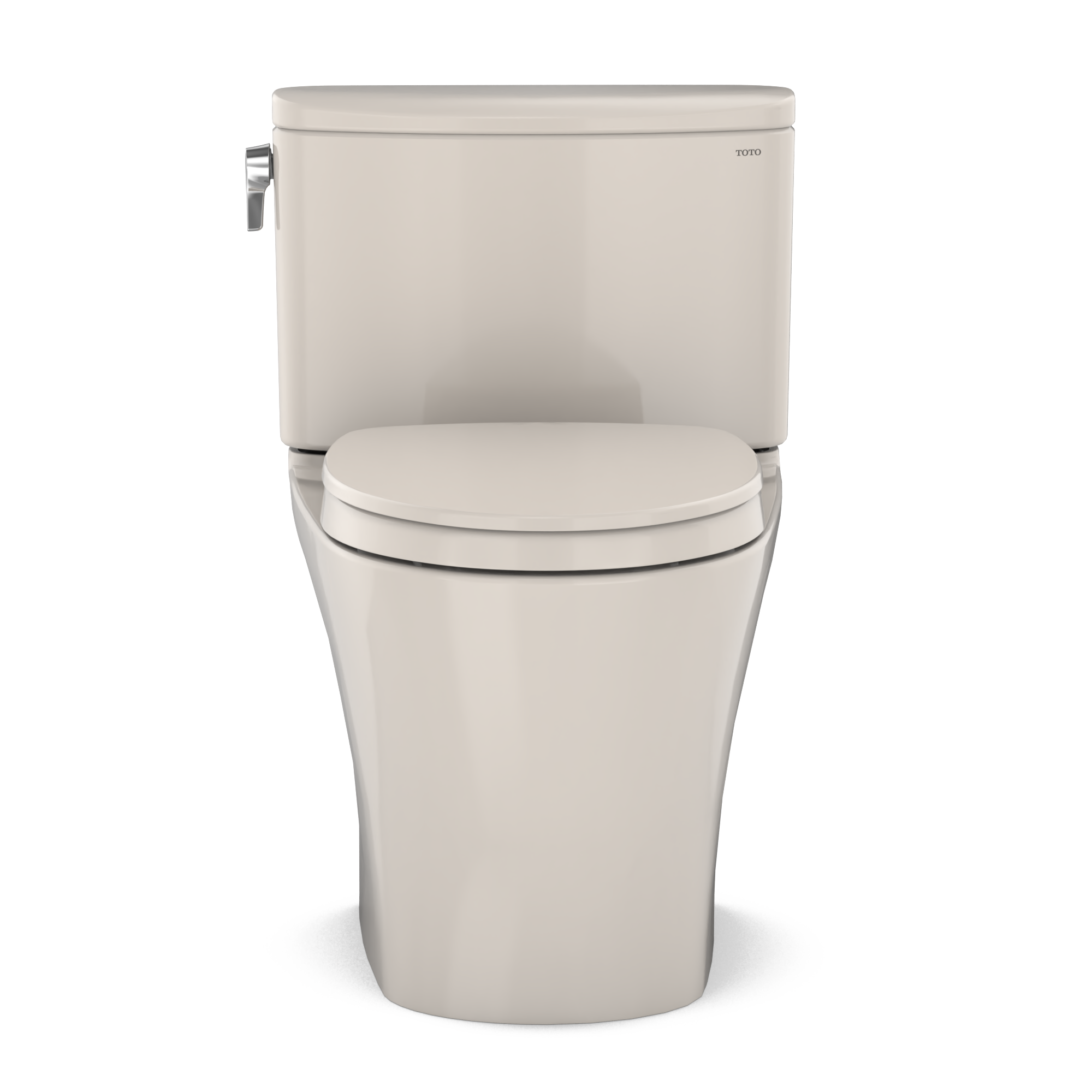 TOTO Nexus Two-Piece Elongated 1.28 GPF Universal Height Toilet with CEFIONTECT and SS124 SoftClose Seat, WASHLET+ Ready, Sedona Beige, Vitreous China, MS442124CEFG#12