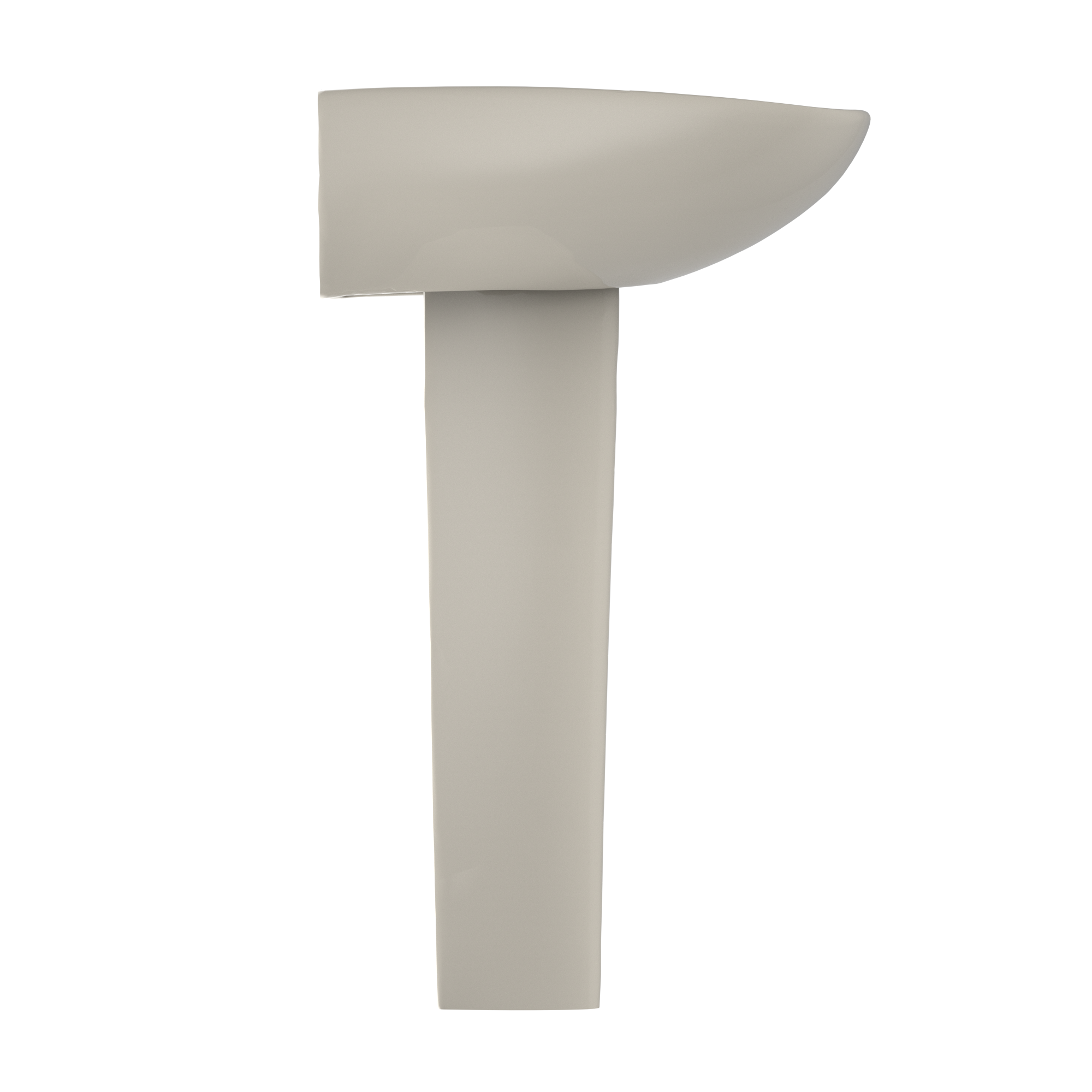 TOTO Prominence Oval Basin Pedestal Bathroom Sink with CeFiONtect for 4 inch Center Faucets, Bone, Vitreous China, LPT242.4G#03