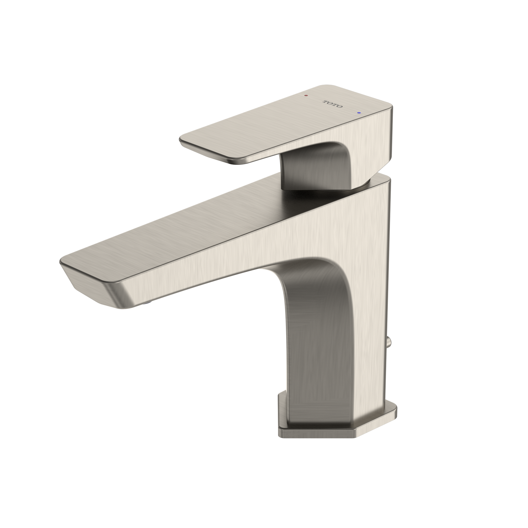 TOTO GE 1.2 GPM Single Handle Bathroom Sink Faucet with COMFORT GLIDE Technology, Brushed Nickel, Brass, TLG07301U#BN