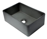 ALFI brand 30" Fireclay Farmhouse Sink, Concrete, ABCO3020SB