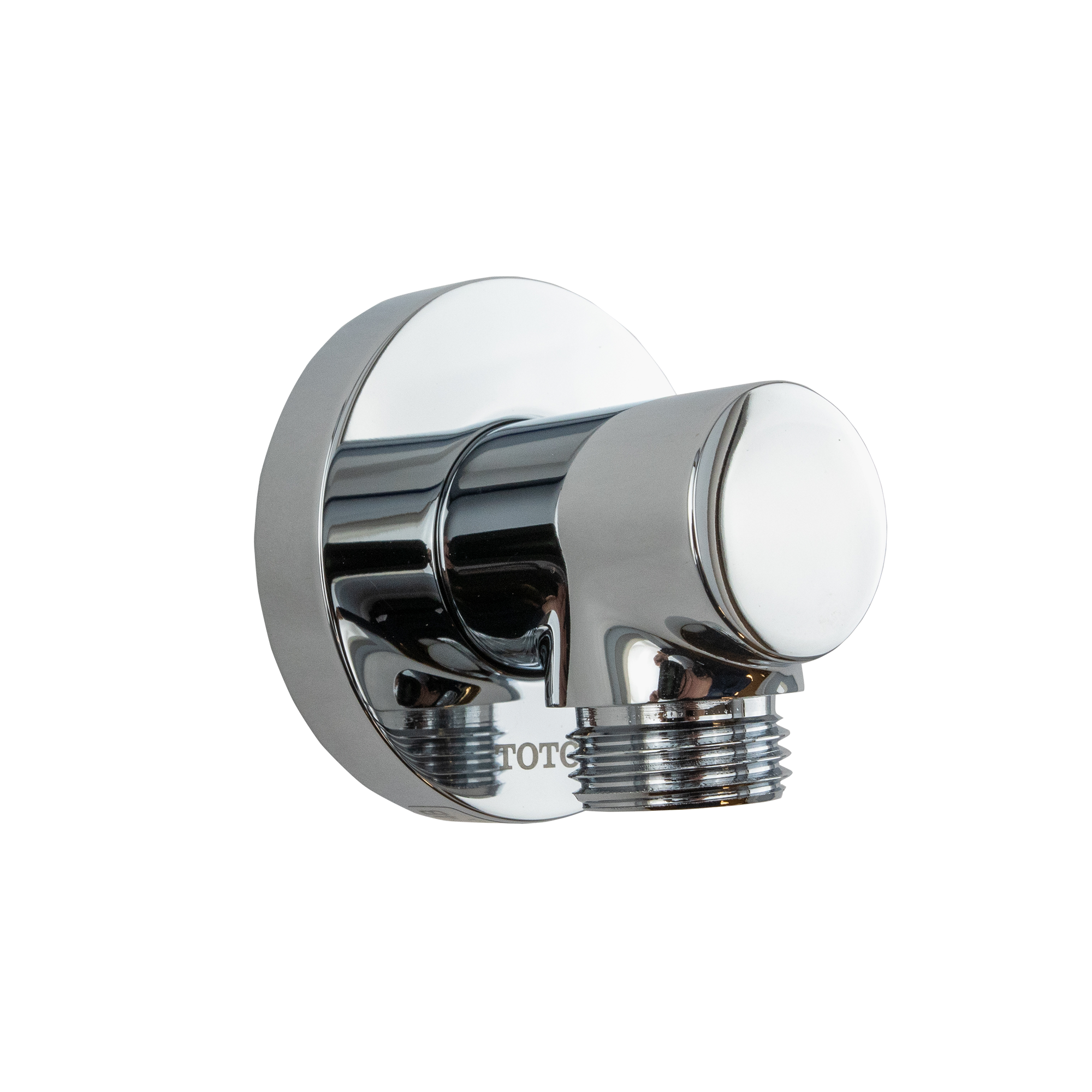 TOTO Wall Outlet for Handshower, Round, Polished Chrome, Brass, TBW01014U#CP
