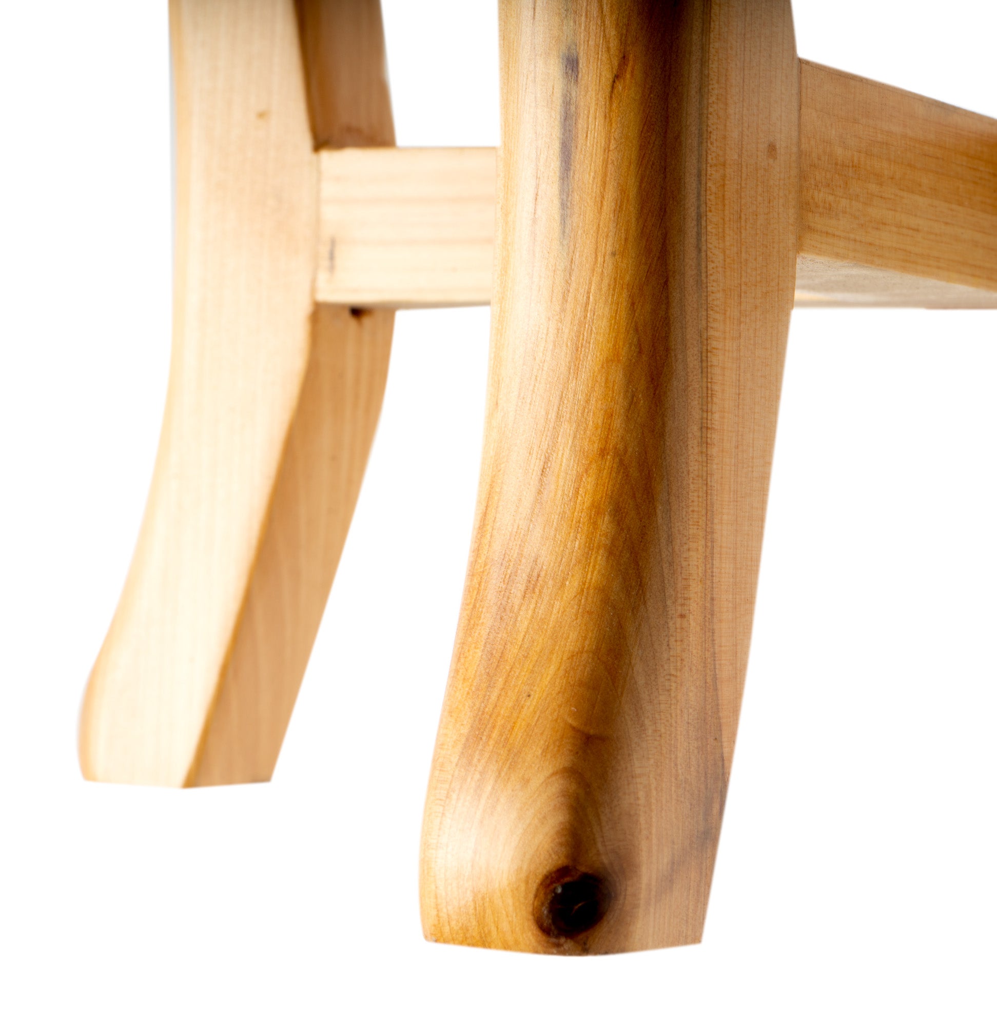 ALFI brand AB4406 11" Cedar Wood Round Stool Multi-Purpose Accessory, Natural Wood