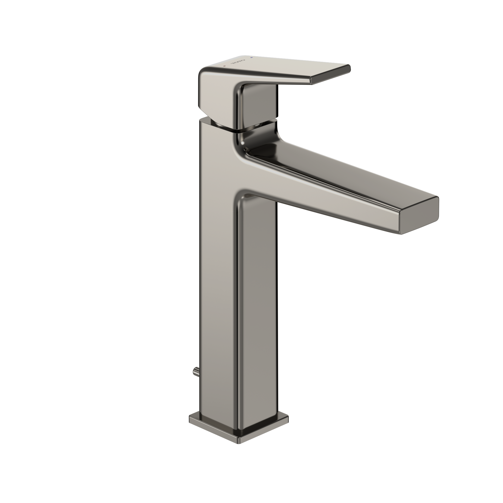 TOTO GB 1.2 GPM Single Handle Semi-Vessel Bathroom Sink Faucet with COMFORT GLIDE Technology, Polished Nickel, Brass, TLG10303U#PN
