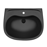 TOTO Prominence Oval Basin Pedestal Bathroom Sink for Single Hole Faucets, Ebony, Vitreous China, LPT242#51