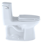 TOTO UltraMax One-Piece Elongated 1.6 GPF Toilet with CEFIONTECT, Cotton White, Vitreous China, MS854114SG#01