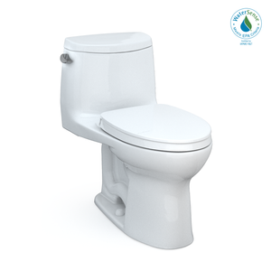 Alternate Image for TOTO UltraMax II One-Piece Elongated 1.28 GPF Universal Height Toilet with CEFIONTECT and SS124 SoftClose Seat, WASHLET+ Ready, Cotton White, Vitreous China|Plastic, MS604124CEFG#01