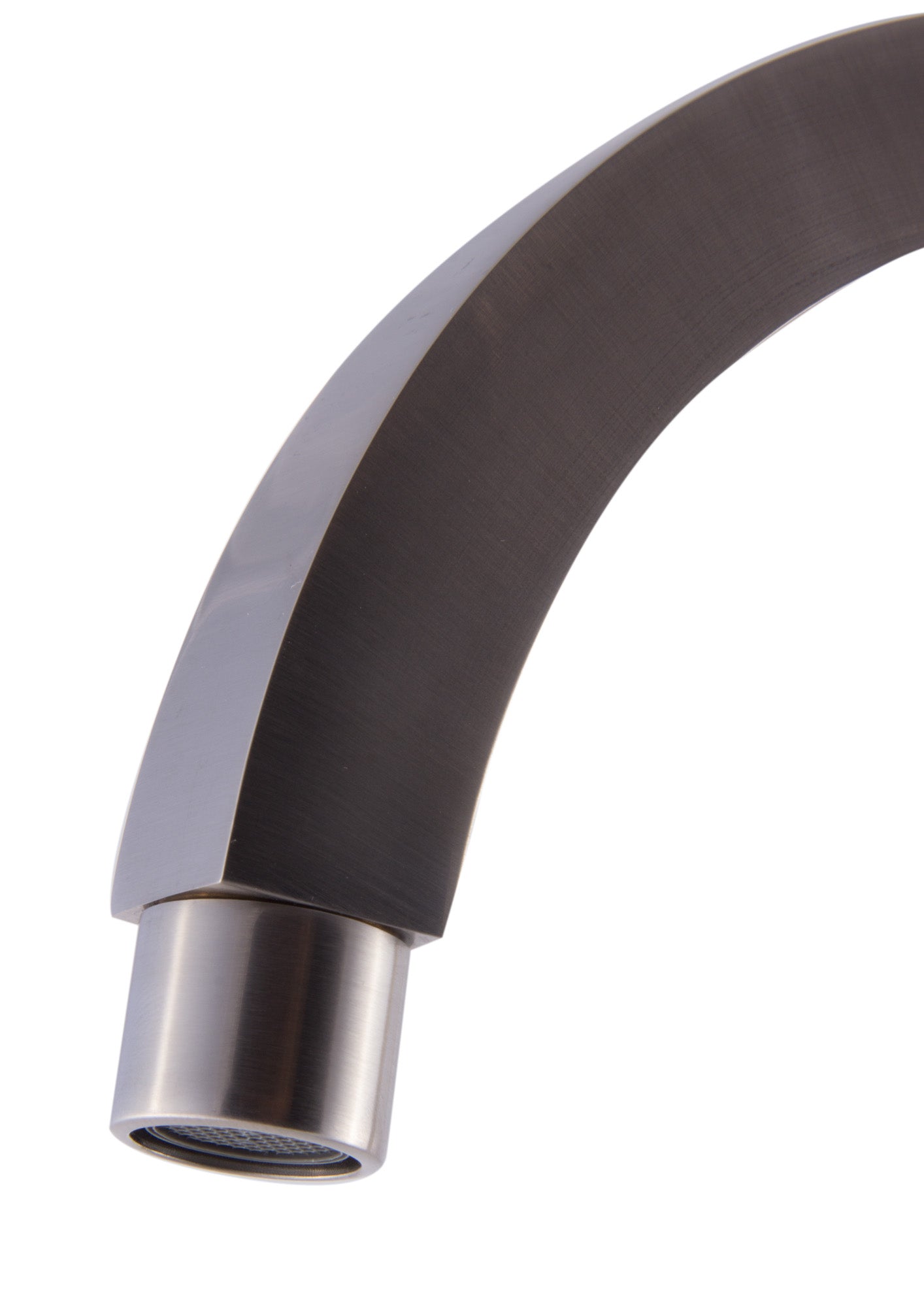 ALFI Brushed Nickel Gooseneck Single Hole Bathroom Faucet, AB3470-BN