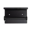 ALFI brand ABTPC66-BLA Black Matte Stainless Steel Toilet Paper Holder with Shelf