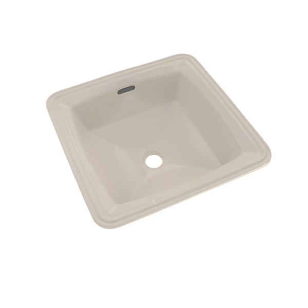 TOTO Connelly Square Undermount Bathroom Sink with CEFIONTECT, Sedona Beige, Vitreous China, LT491G#12