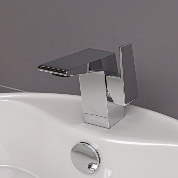 ALFI Polished Chrome Modern Single Hole Bathroom Faucet, AB1470-PC