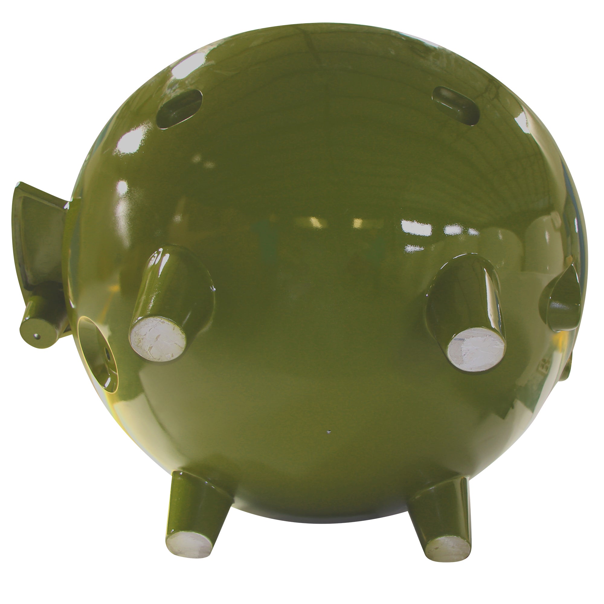 ALFI brand 63" Acrylic Free Standing Circle Bathtub, Olive Green, FireHotTub-OG