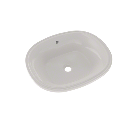 TOTO Maris 17-5/8" x 14-9/16" Oval Undermount Bathroom Sink with CEFIONTECT, Colonial White, Vitreous China, LT483G#11