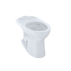 TOTO Drake II Universal Height Elongated Toilet Bowl with CEFIONTECT, Cotton White, Vitreous China, C454CUFG#01