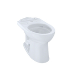 TOTO Drake II Universal Height Elongated Toilet Bowl with CEFIONTECT, Cotton White, Vitreous China, C454CUFG#01