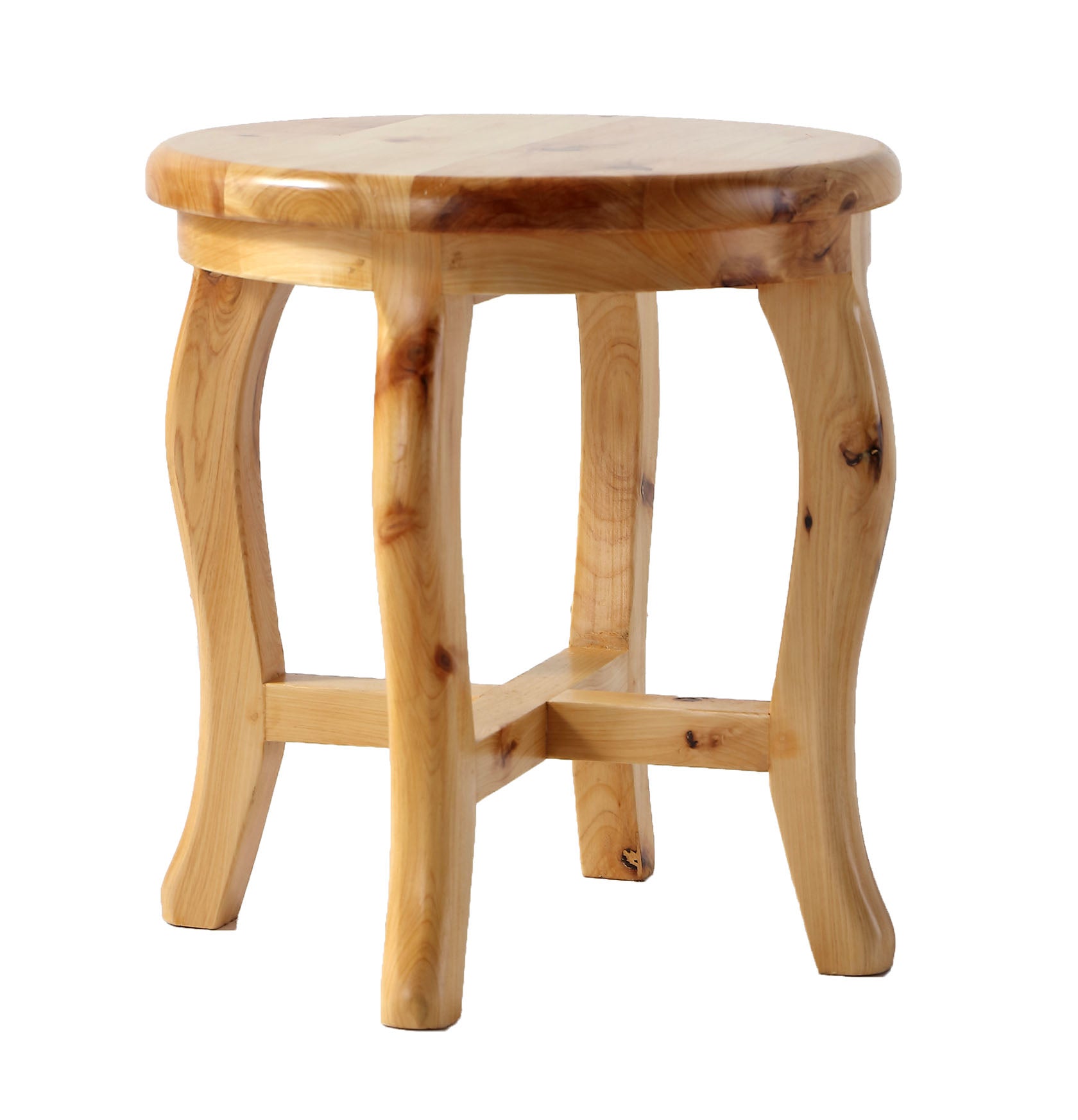 ALFI brand AB4406 11" Cedar Wood Round Stool Multi-Purpose Accessory, Natural Wood