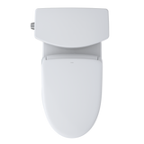 TOTO WASHLET+ Vespin II 1G Two-Piece Elongated 1.0 GPF Toilet with Auto Flush WASHLET+ S7 Contemporary Bidet Seat, Cotton White, Vitreous China|Plastic, MW4744726CUFGA#01