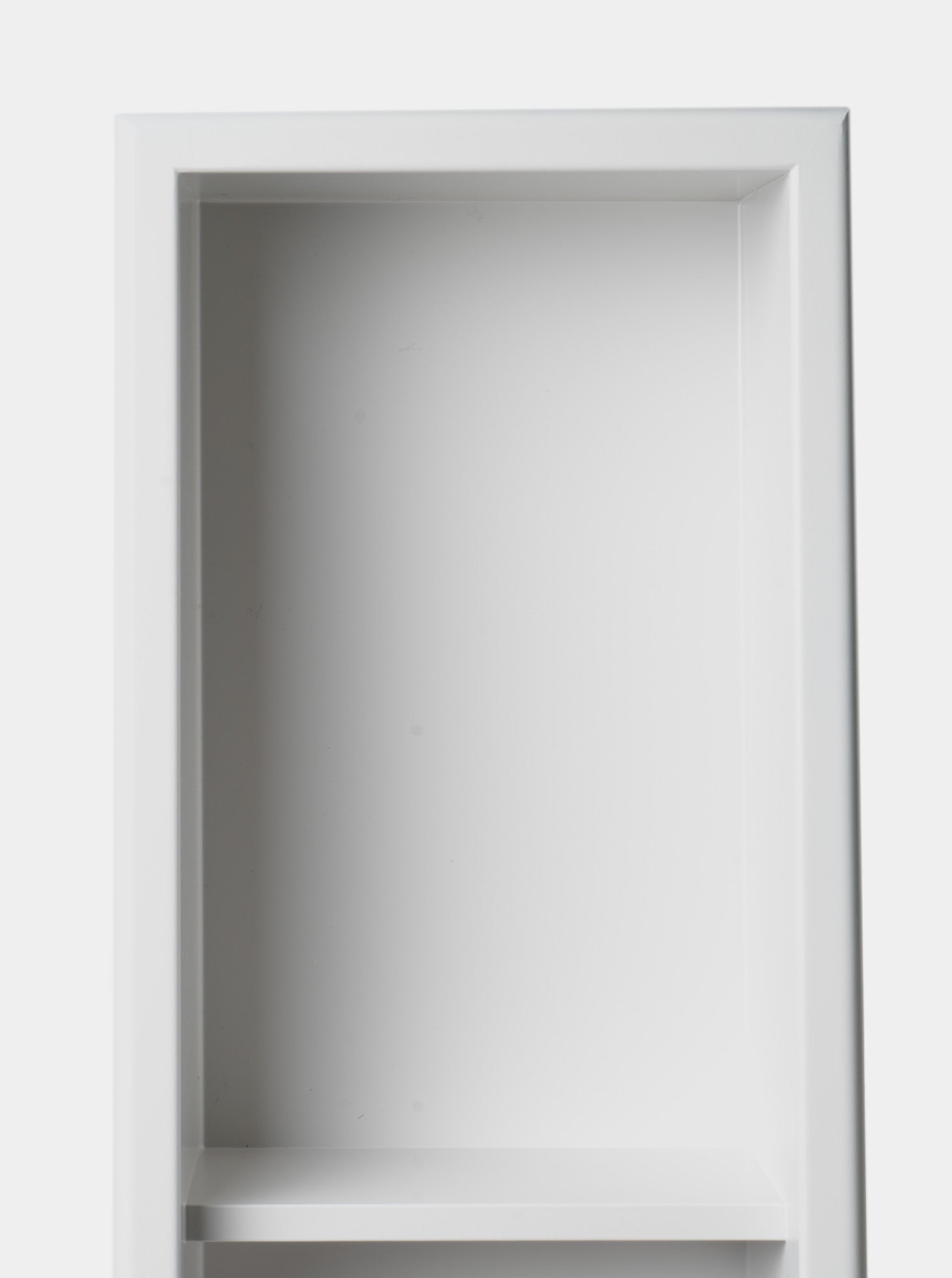 ALFI brand ABNC0836-W 8" x 36" White Matte Stainless Steel Vertical Triple Shelf Bath Shower Niche, 20 Gauge