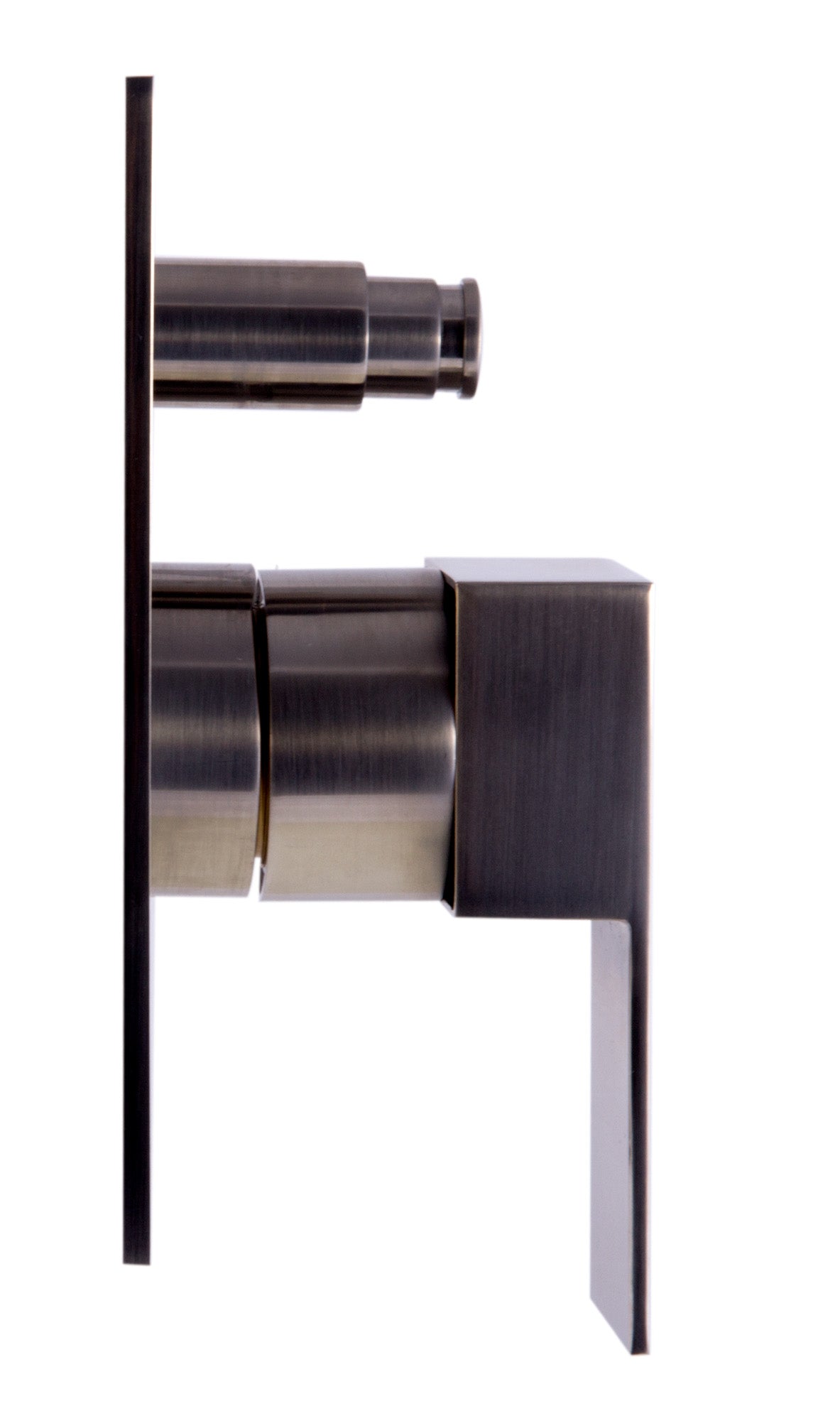 ALFI brand AB6801-BN Brushed Nickel Modern Square Pressure Balanced Shower Mixer with Diverter, Brass