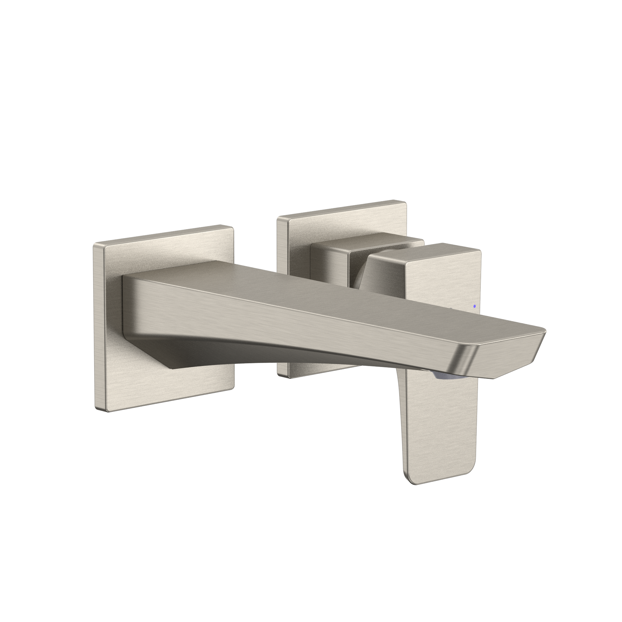 TOTO GE 1.2 GPM Wall-Mount Single-Handle Bathroom Faucet with COMFORT GLIDE Technology, Brushed Nickel, Brass, TLG07307U#BN