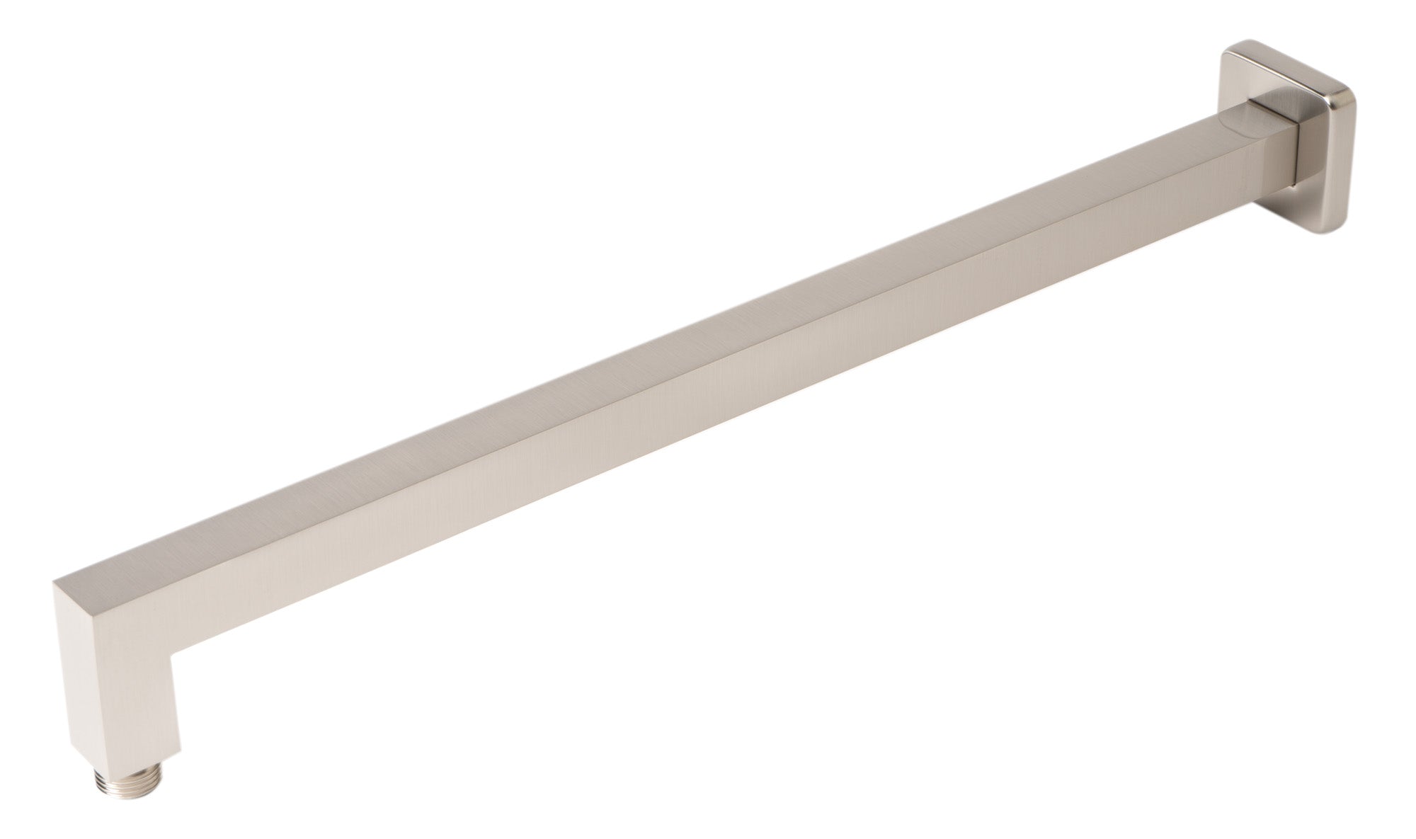 ALFI brand ABSA20S-BN Brushed Nickel 20" Square Wall Shower Arm, Brass