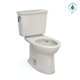 TOTO Drake Transitional Two-Piece Elongated 1.28 GPF TORNADO FLUSH Toilet with CEFIONTECT, Sedona Beige, Vitreous China, CST786CEG#12