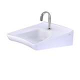 TOTO Commercial Wall-Mount Bathroom Sink for Single Hole Faucets, Cotton White, LT308#01