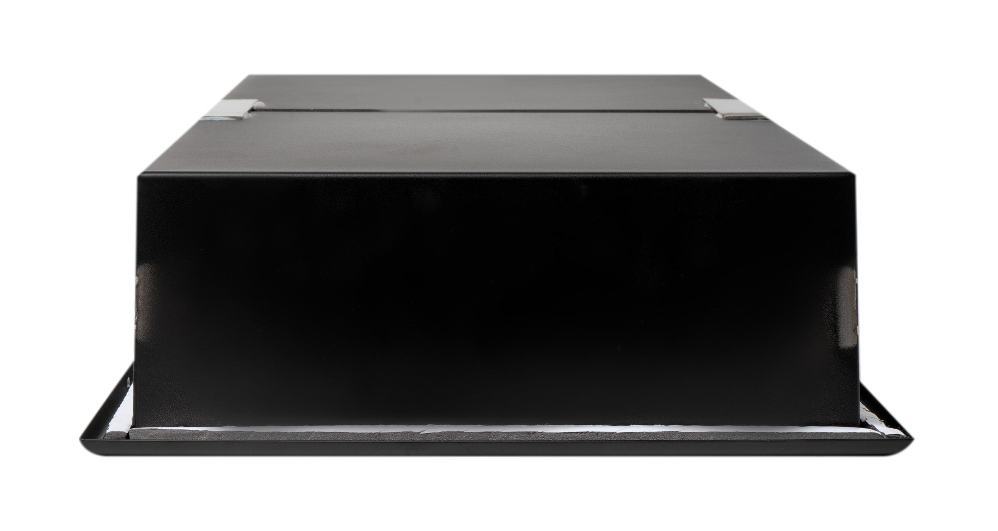 ALFI brand ABNC1224-BLA 12 x 24 Black Matte Stainless Steel Vertical Double Shelf Bath Shower Niche, 20 Gauge