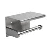ALFI brand ABTP66-BSS Brushed Stainless Steel Toilet Paper Holder with Shelf