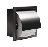 Alternative View of ALFI brand ABTPP77-BB PVD Brushed Black Stainless Steel Recessed Toilet Paper Holder with Cover