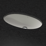 TOTO 24" Oval Undermount Bathroom Sink with CEFIONTECT, Cotton White, Vitreous China, LT1506G#01