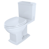 TOTO Connelly Two-Piece Elongated Dual-Max, Dual Flush 1.28 and 0.9 GPF Universal Height Toilet with CEFIONTECT, Bone, Vitreous China, CST494CEMFG#03