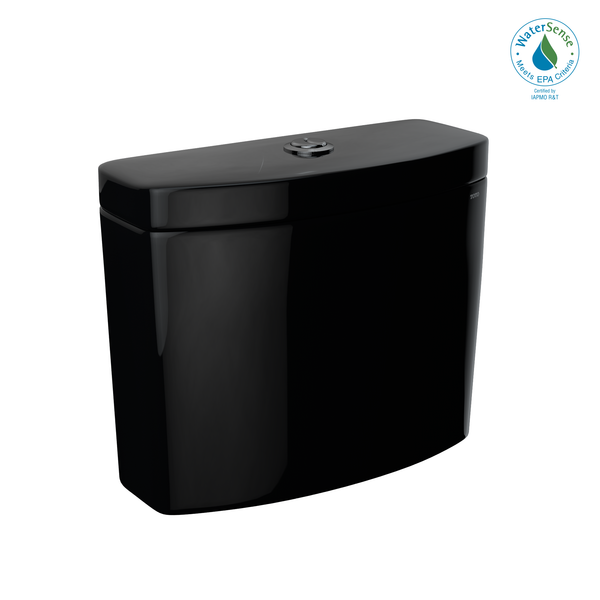 TOTO Aquia IV Dual Flush 1.28 and 0.9 GPF Toilet Tank Only with WASHLET+ Auto Flush Compatibility, Ebony, Vitreous China, ST446EMNA#51