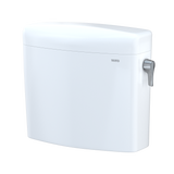 TOTO Aquia IV Cube Dual Flush 1.28 and 0.9 GPF Toilet Tank Only with Right Hand Trip Lever, Cotton White, Vitreous China, ST436EMNR#01