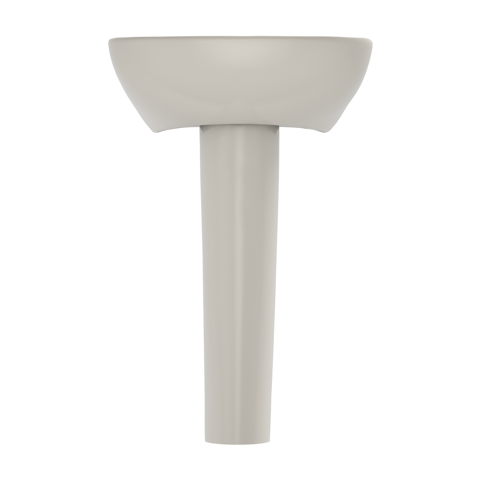 TOTO Supreme Oval Basin Pedestal Bathroom Sink with CeFiONtect for Single Hole Faucets, Sedona Beige, Vitreous China, LPT241G#12
