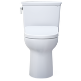 TOTO Drake Transitional WASHLET+ Two-Piece Elongated 1.28 GPF Universal Height TORNADO FLUSH Toilet and S7 Bidet Seat with Auto Flush, Cotton White, Vitreous China|Plastic, MW7864726CEFGA.10#01