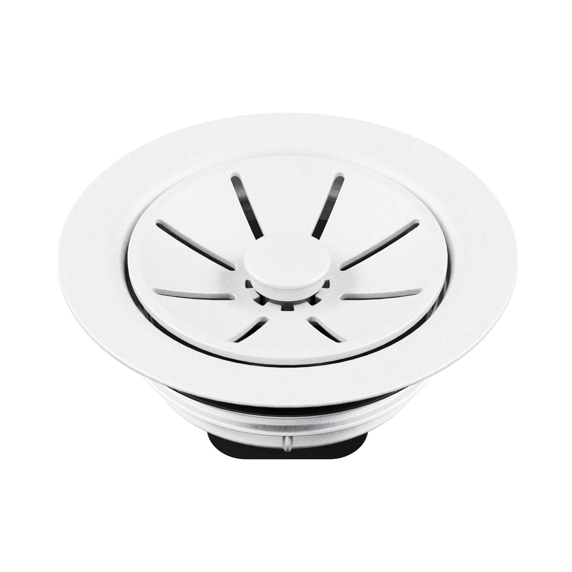 Blanco Essential Silgranit Color-Matched Disposal Flange Drain Insert with Waste Scraper - White
