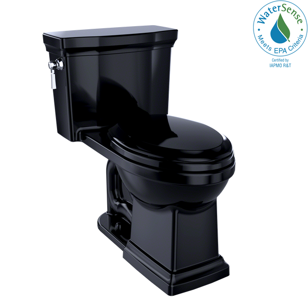 TOTO Promenade II One-Piece Elongated 1.28 GPF Universal Height Toilet, Ebony, Vitreous China, MS814224CEF#51